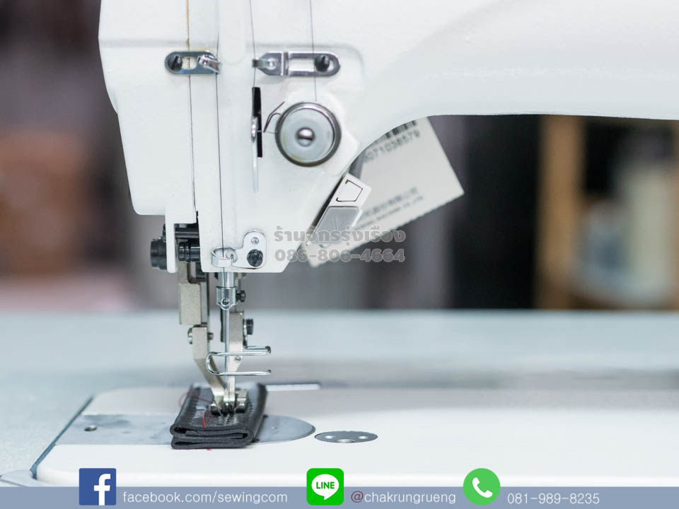 หลอดไฟ LED และปุ่มเย็บช้า 1 ฝีเข็ม